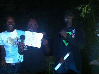 remise du prix du public à la compagnie malienne Blonba